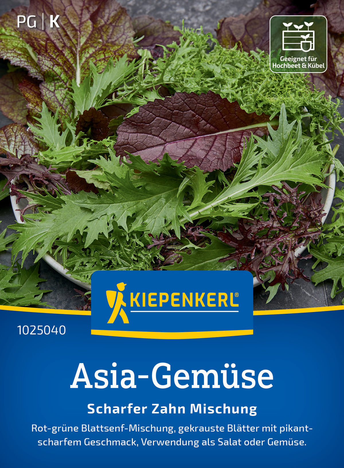 Asia-Gemüsesamen Scharfer Zahn Mischung
