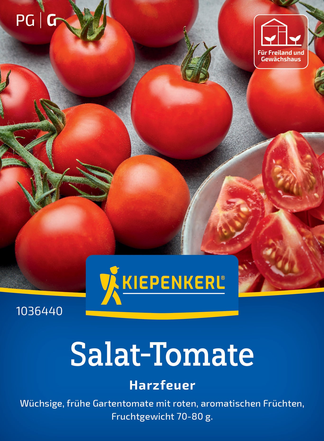 Salat-Tomatensamen Harzfeuer, F1