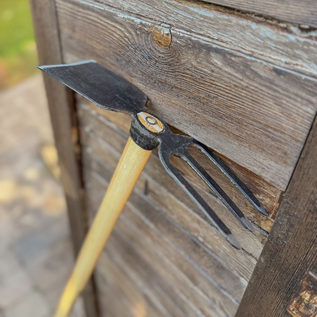 SHW Gartenhacke mit 3 Zinken & schmalem Blatt, 135 cm Eschenstiel - SHW - FIRE