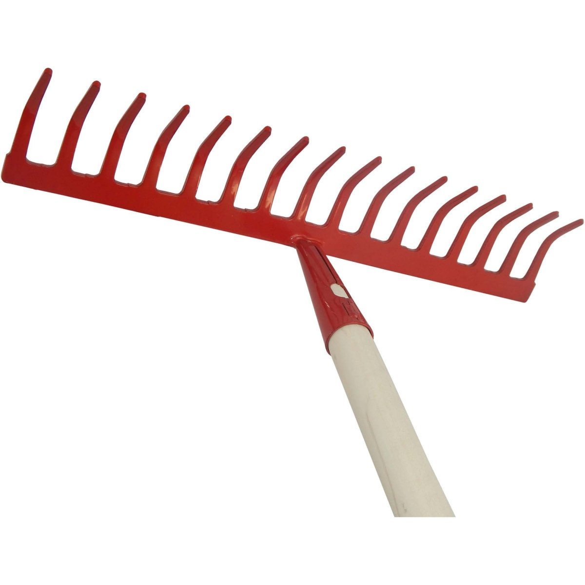SHW Gartenrechen, rot mit Espenholzstiel - SHW - FIRE