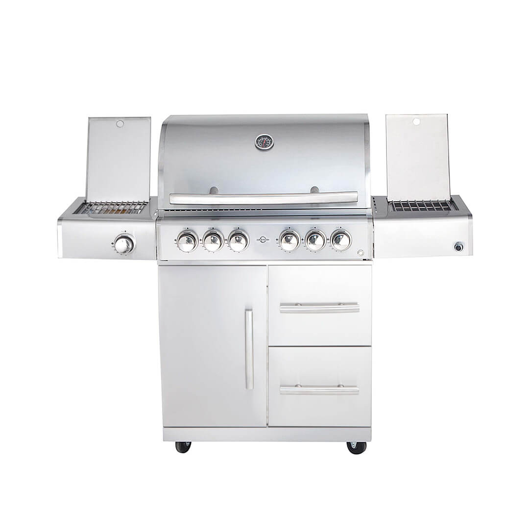 ALLGRILL Topline Chef - Grundmodell + Steakzone + Air System + Smoke System + Schubladensystem - SHW - FIRE