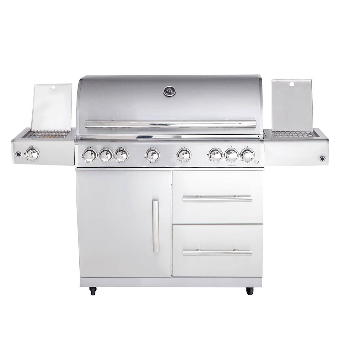 ALLGRILL Topline Chef - Grundmodell + Steakzone + Air System + Smoke System + Schubladensystem - SHW - FIRE