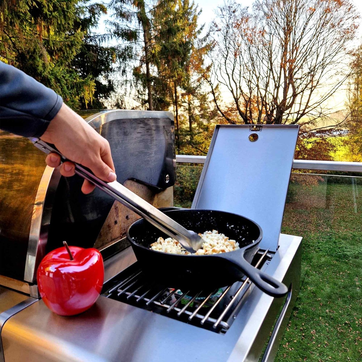 ALLGRILL 2in1 - Gusseisen Topf & Pfanne, Ø 26 cm - SHW - FIRE