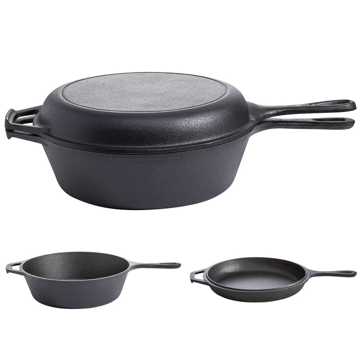 ALLGRILL 2in1 - Gusseisen Topf & Pfanne, Ø 26 cm - SHW - FIRE