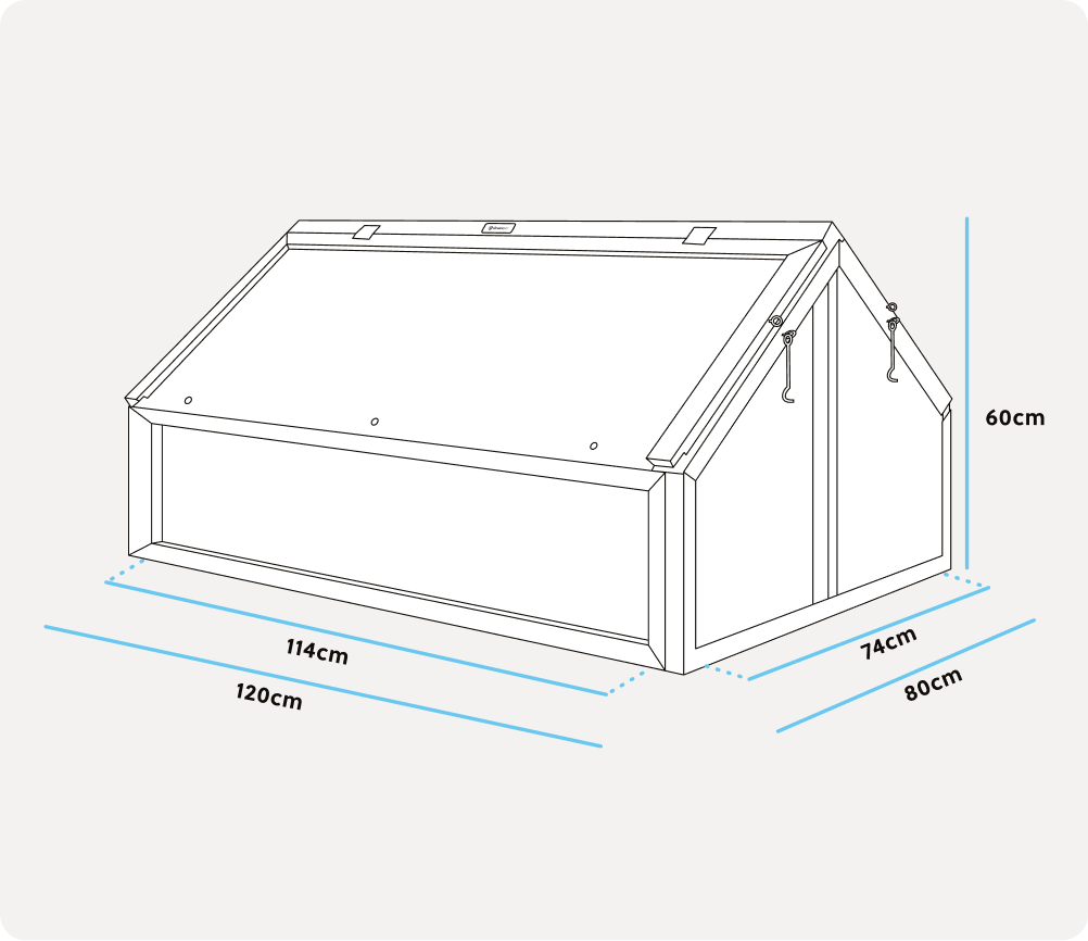 Mini-Gewächshaus Timber