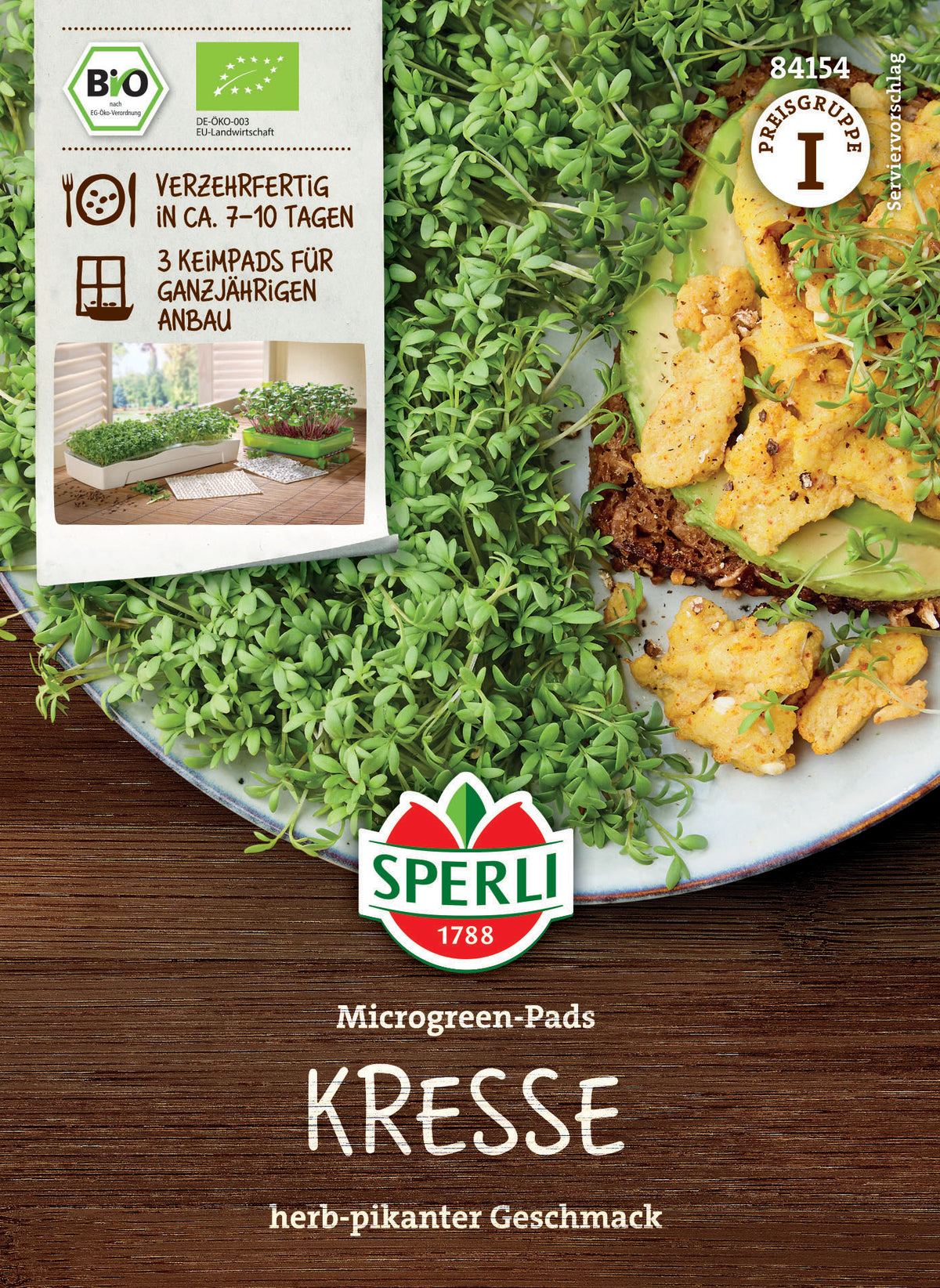 BIO Microgreen-Pads Kressesamen