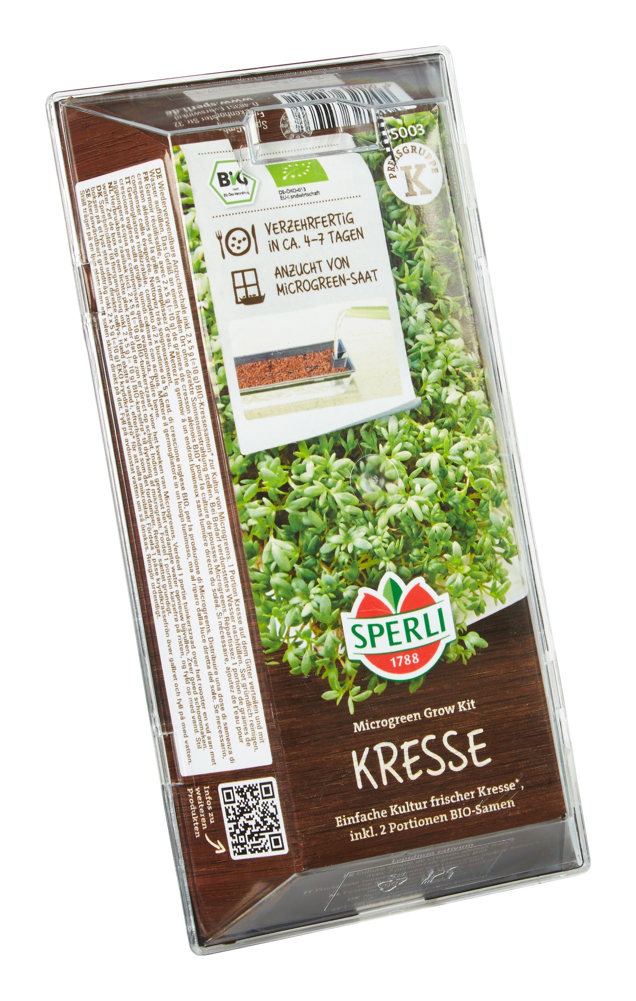 BIO Microgreen Grow Kit, Anzuchtset Kressesamen