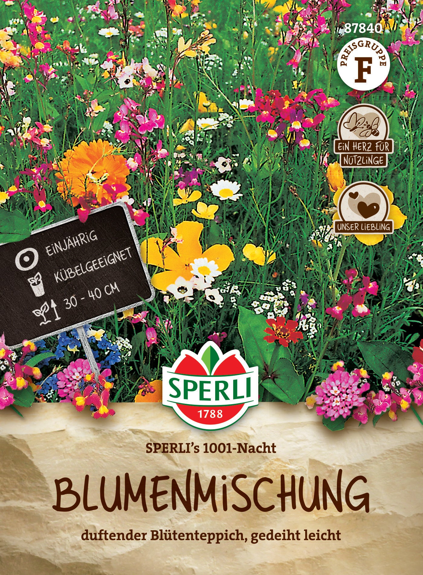 Blumensamen-Mischung Sommerblumen-Teppich SPERLI's 1001-Nacht