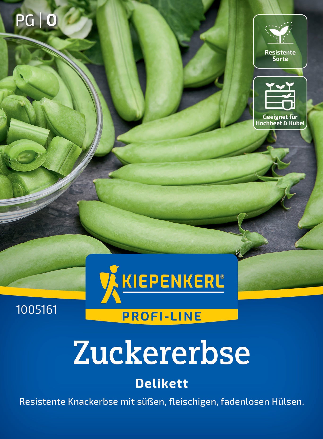 Zuckererbsensamen Delikett