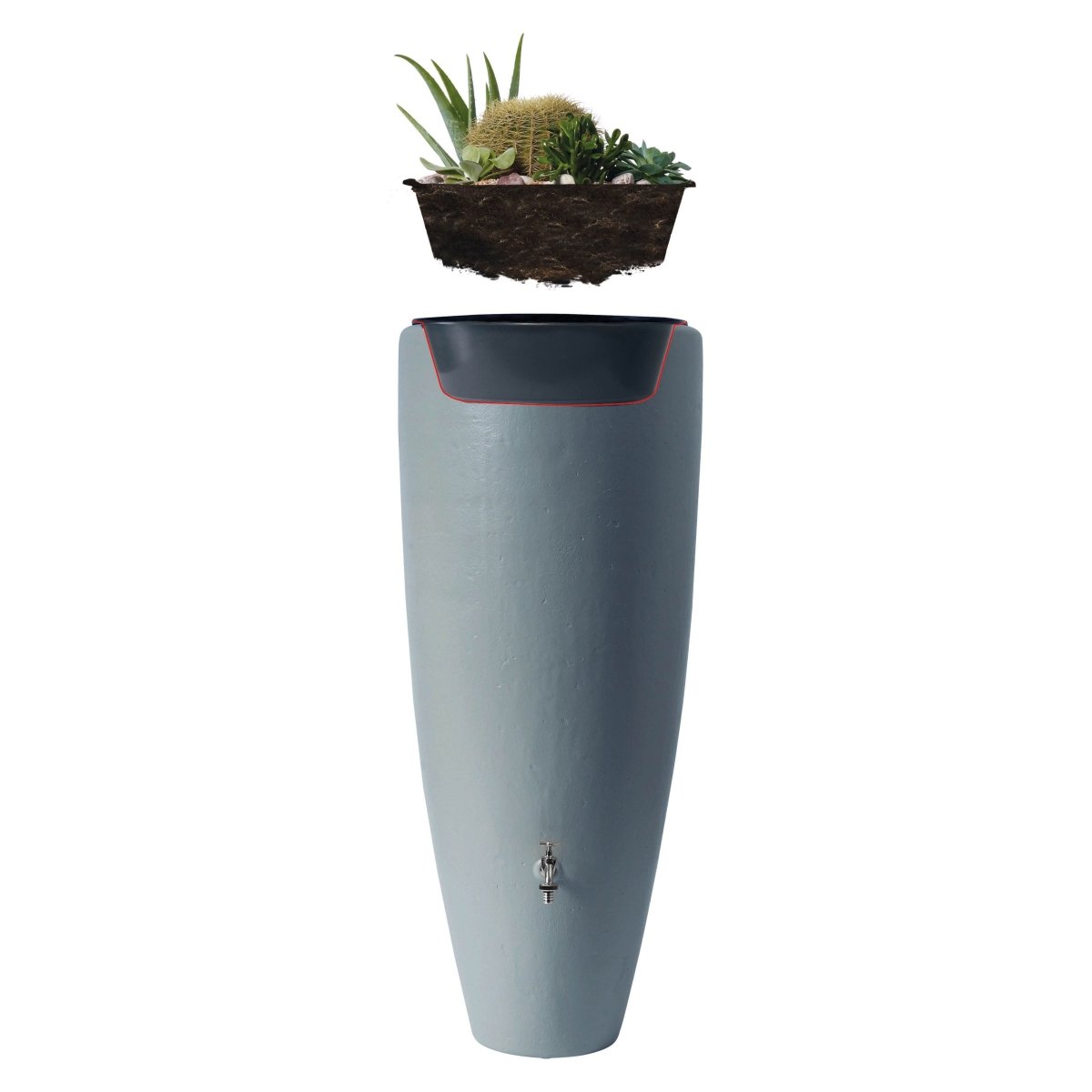GARANTIA 2in1 Wasserbehälter 300 L, mit integrierter Pflanzschale - SHW - FIRE