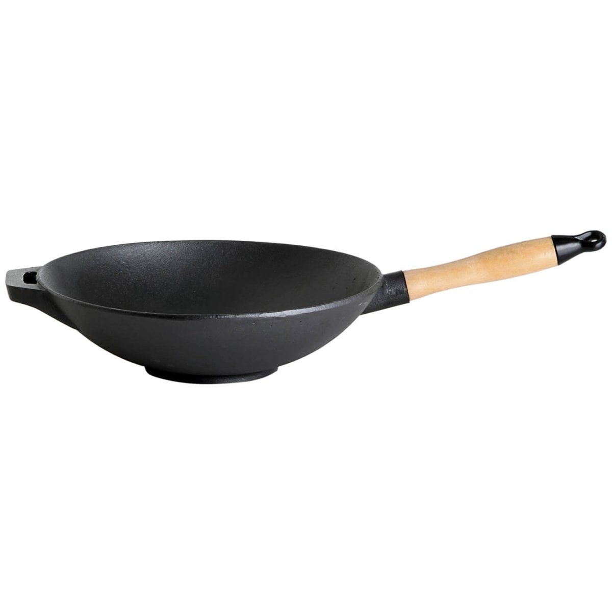 ALLGRILL Wok aus Gusseisen m. Holzgriff Ø 30 cm - SHW - FIRE