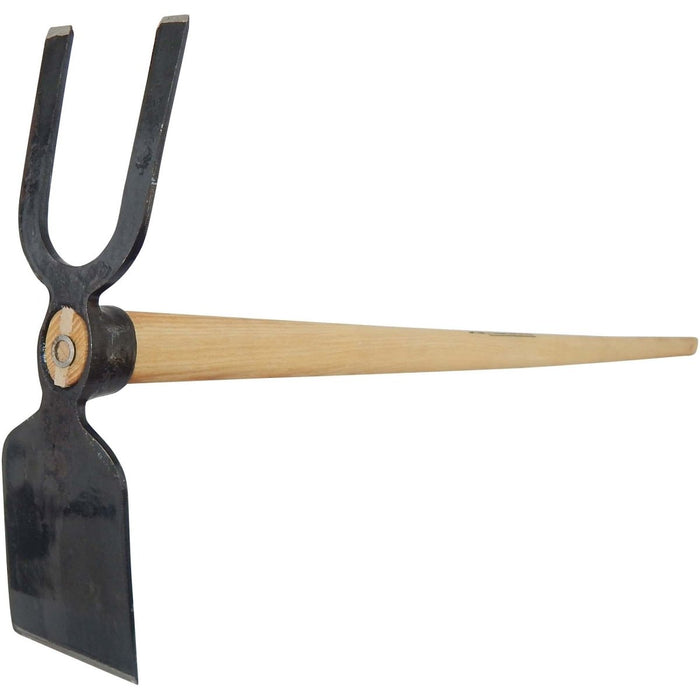 SHW Gartenhacke Breitblatt mit 2 Zinken - Variante Stumpf