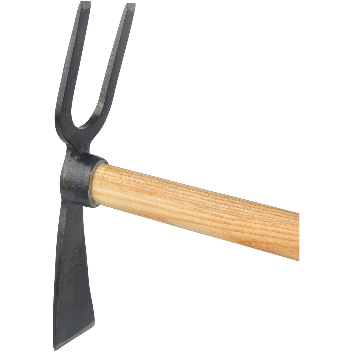 SHW Gartenhacke Blatt schmal 2 Zinken stumpf mit Eschenstiel 135 cm - SHW - FIRE