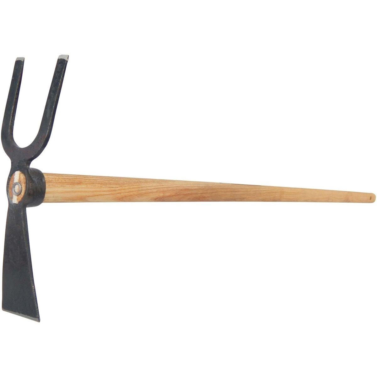 SHW Gartenhacke Blatt schmal 2 Zinken stumpf mit Eschenstiel 135 cm - SHW - FIRE
