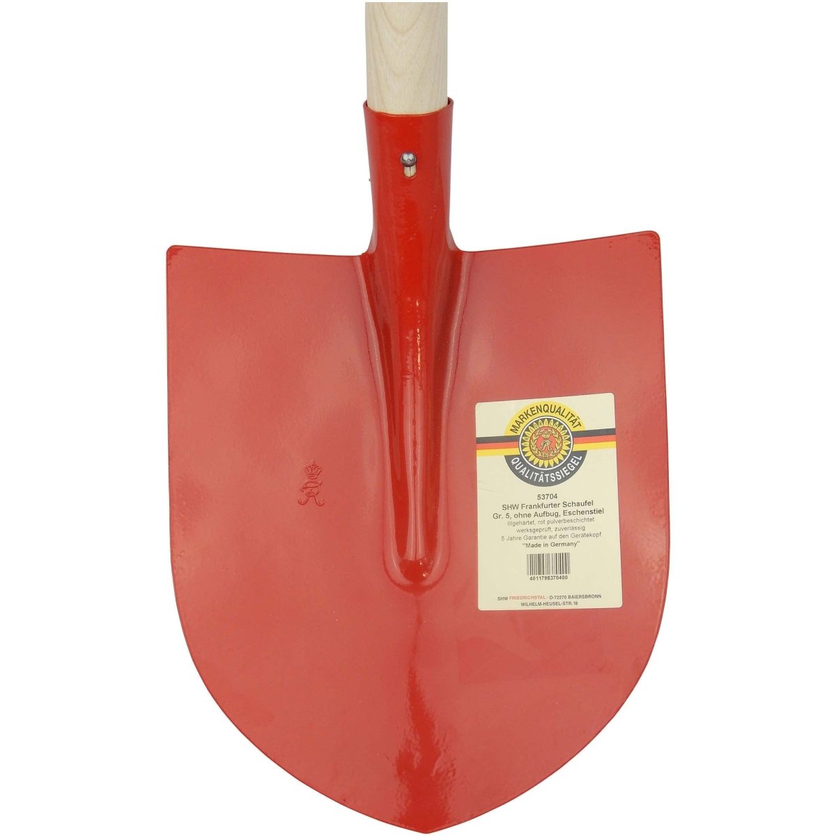 SHW Frankfurter Schaufel, Gr. 5, rot, mit Eschenstiel - SHW - FIRE