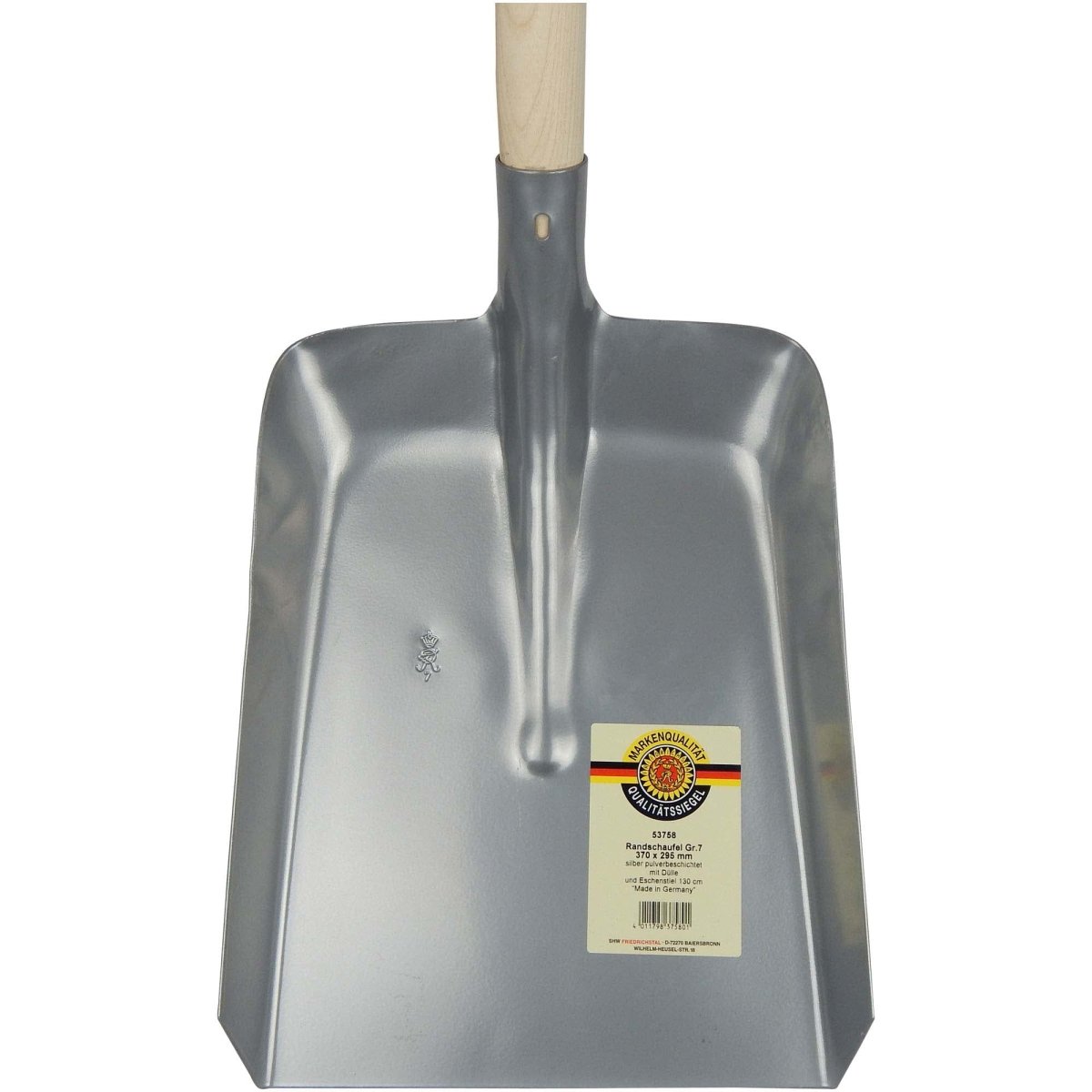 SHW Randschaufel silber gepulvert mit Eschenstiel 135 cm - SHW - FIRE