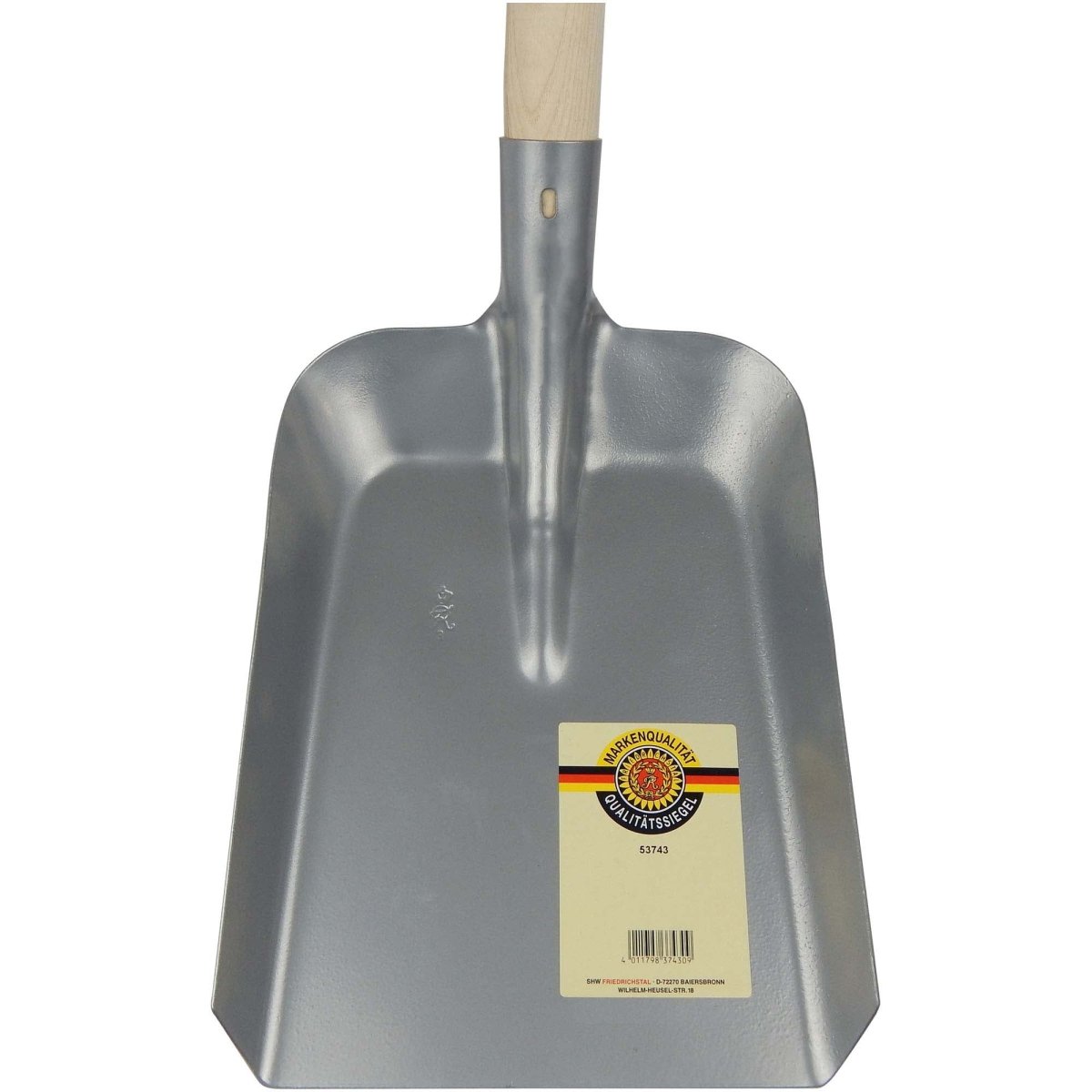 SHW Randschaufel silber gepulvert mit Eschenstiel 135 cm - SHW - FIRE