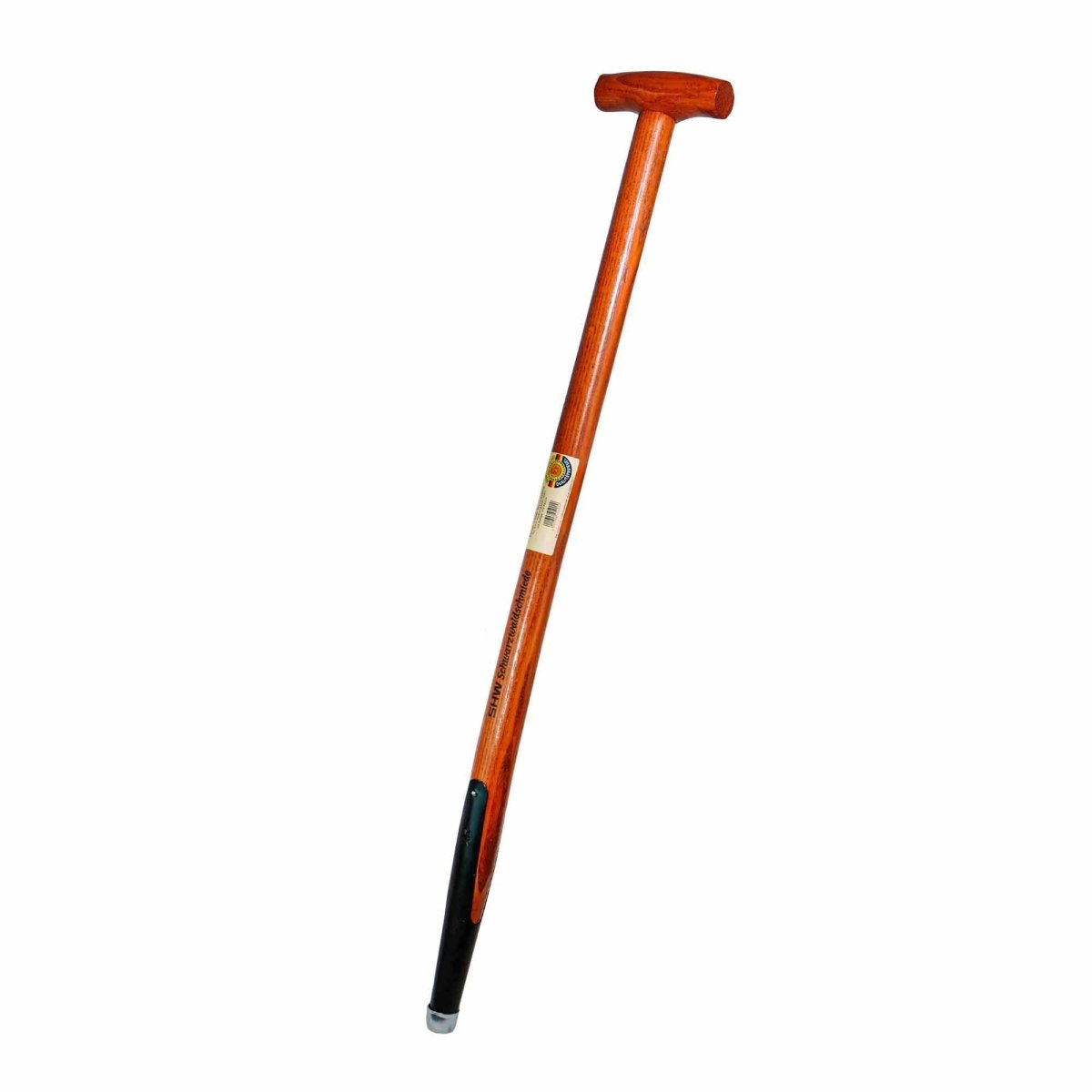 SHW Ersatzstiel T - Griff Esche mit Zwinge und Kappe für Rex - Rosengabel, Rex - Spatengabel klein, Kompostgabel 85 cm lang - SHW - FIRE