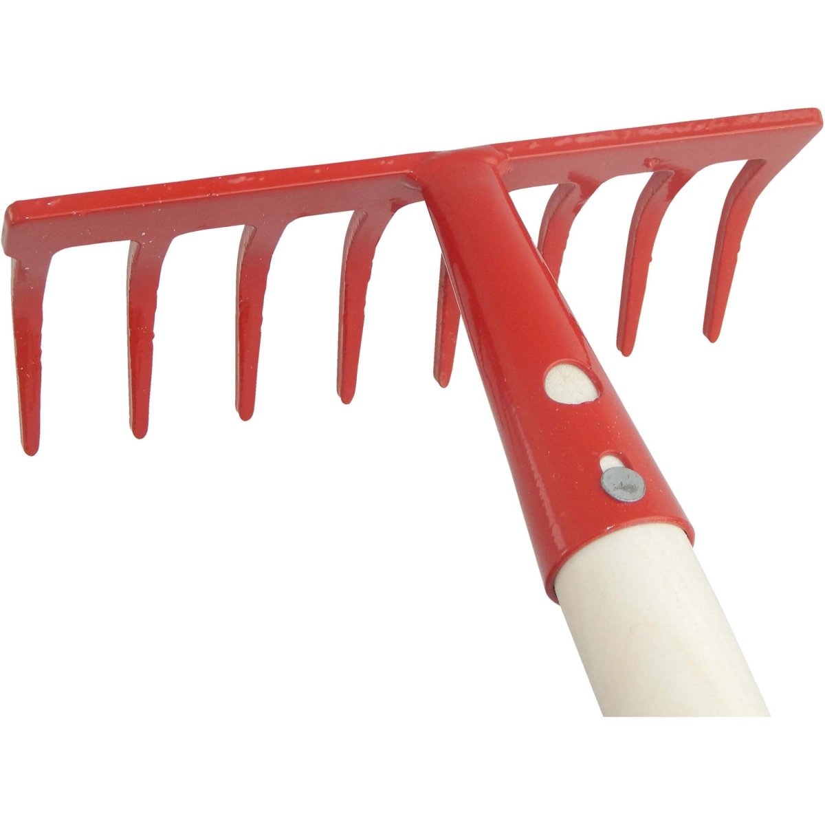 SHW Gartenrechen, rot mit Espenholzstiel - SHW - FIRE