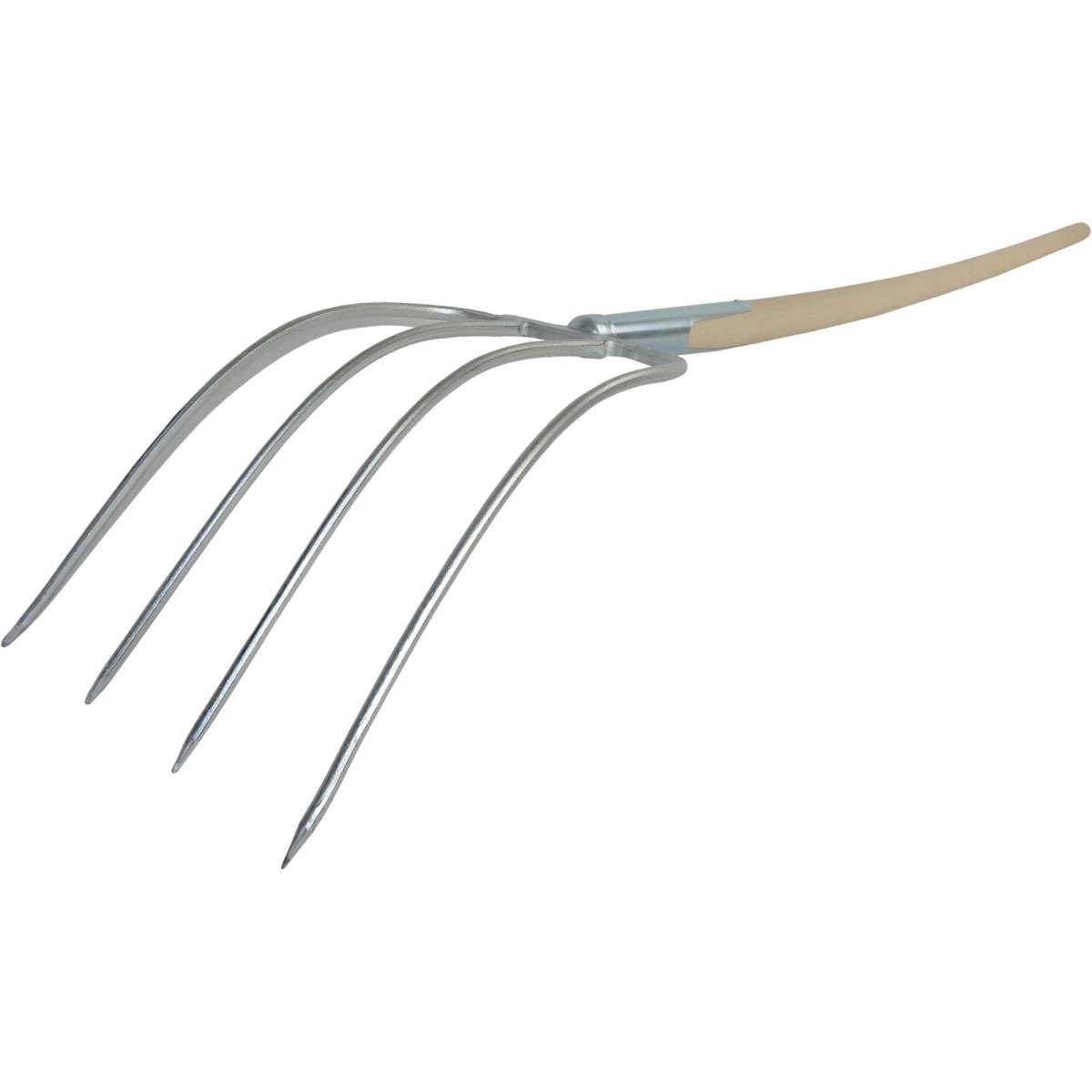 SHW Havau - Dunggabel, 4 Zinken Gr.31x23cm, mit Zwinge und Buchenstiel - SHW - FIRE