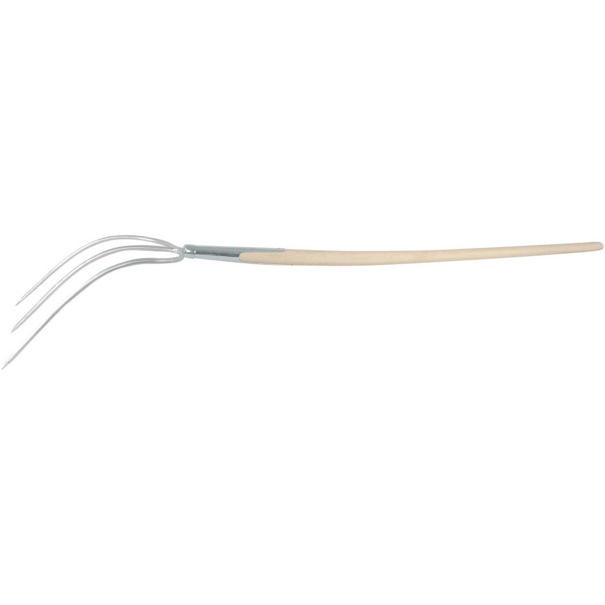 SHW HAVAU - Streugabel 1/1 silber mit Schienenzwinge und gebogenem Buchenstiel - SHW - FIRE