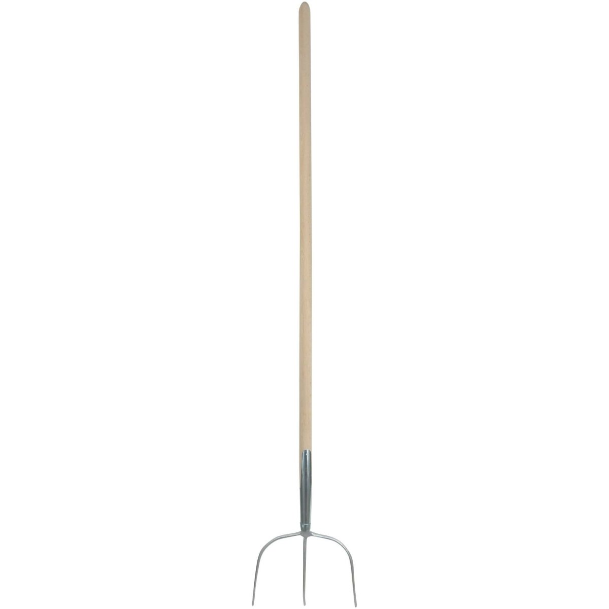 SHW HAVAU - Streugabel 1/1 silber mit Schienenzwinge und gebogenem Buchenstiel - SHW - FIRE