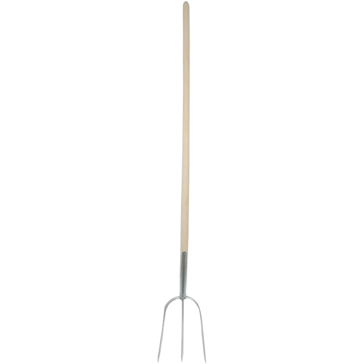 SHW HAVAU - Streugabel 1/1 silber mit Schienenzwinge und gebogenem Buchenstiel - SHW - FIRE
