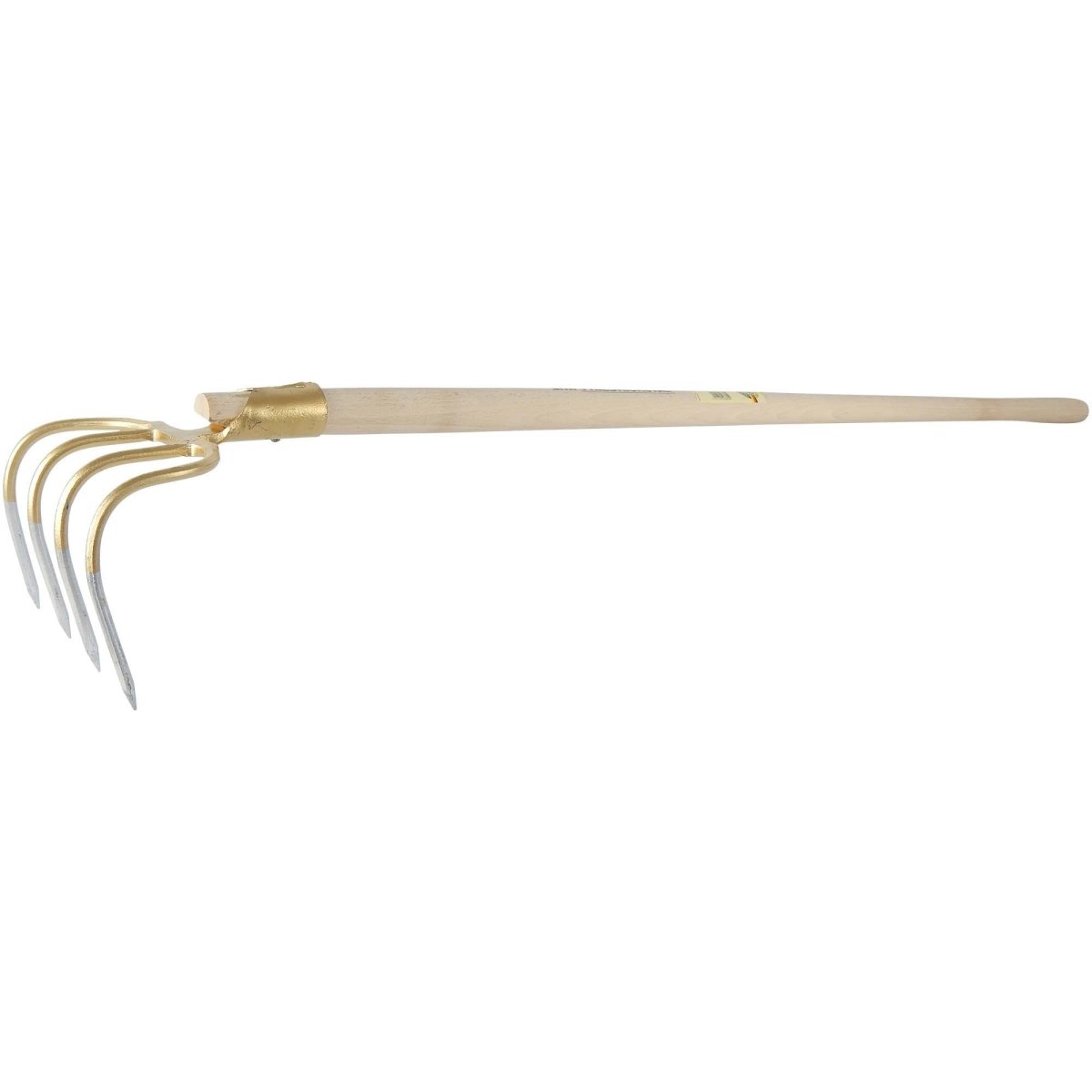 SHW Dunghacke, 4 Zinken, mit Federdülle und Buchenstiel 130 cm - SHW - FIRE