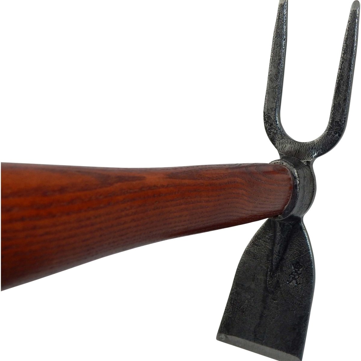 SHW Häckchen mit Breitblatt 2 Zinken und Eschenholzstiel 40 cm - SHW - FIRE