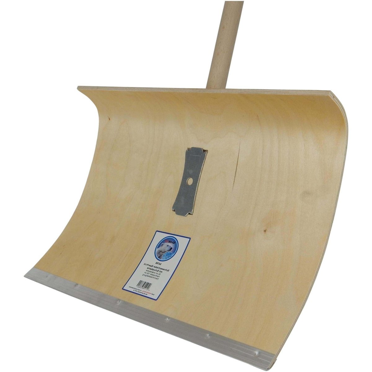 SHW Schneeschieber - Sperrholz Blatt 5 - fach verleimt, 50 cm breit, mit Holzstiel - SHW - FIRE
