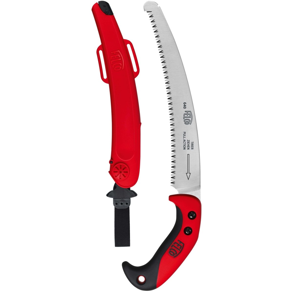 FELCO 640 Baumsäge - gebogenes Blatt - mit Holster - SHW - FIRE