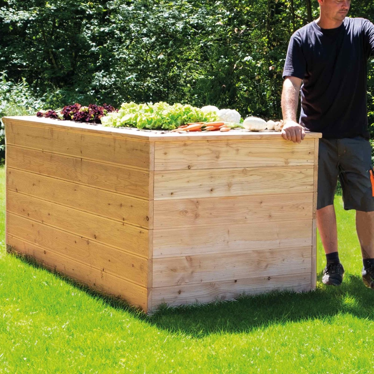 SHW Hochbeet Lärche Gr. 200 x 100 cm - SHW - FIRE