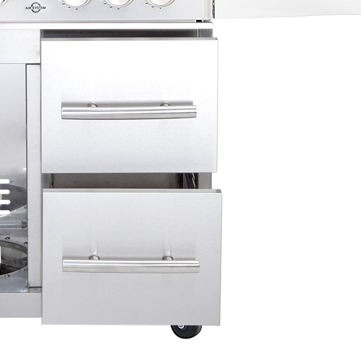 ALLGRILL Schubladensystem rechts für Modular Chef XL - Edelstahl - SHW - FIRE