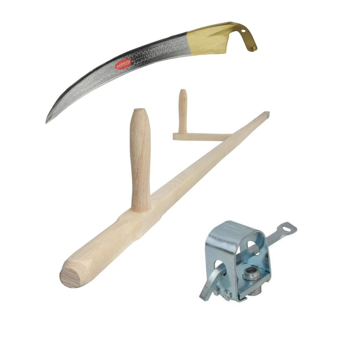 SET: SHW Sense "Friedrichstal" 650 mm + Sensenring mit Schlüssel + Holzworb - SHW - FIRE