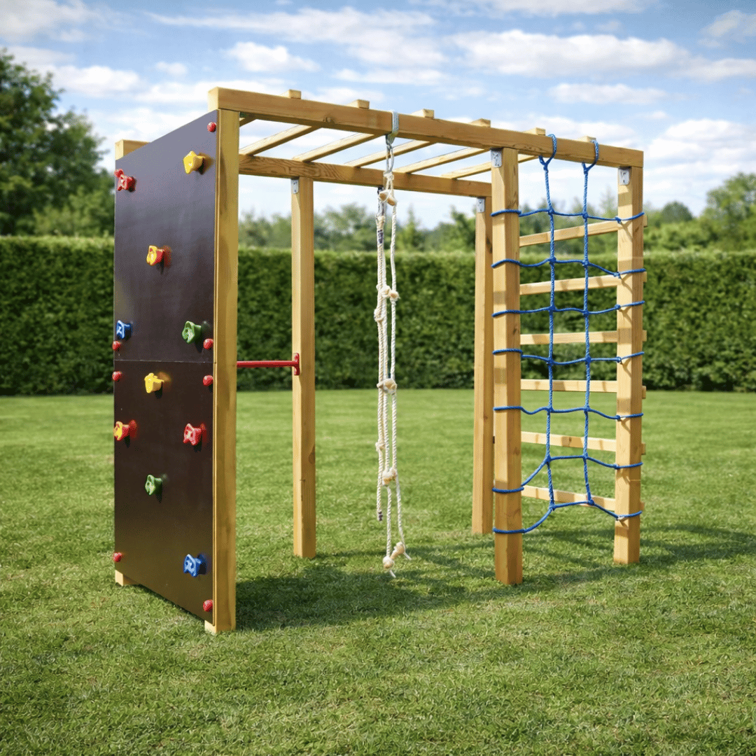 Klettergerüst XXL Gr. 240 x 120 x 210 cm - kompletter Bausatz - SHW - FIRE