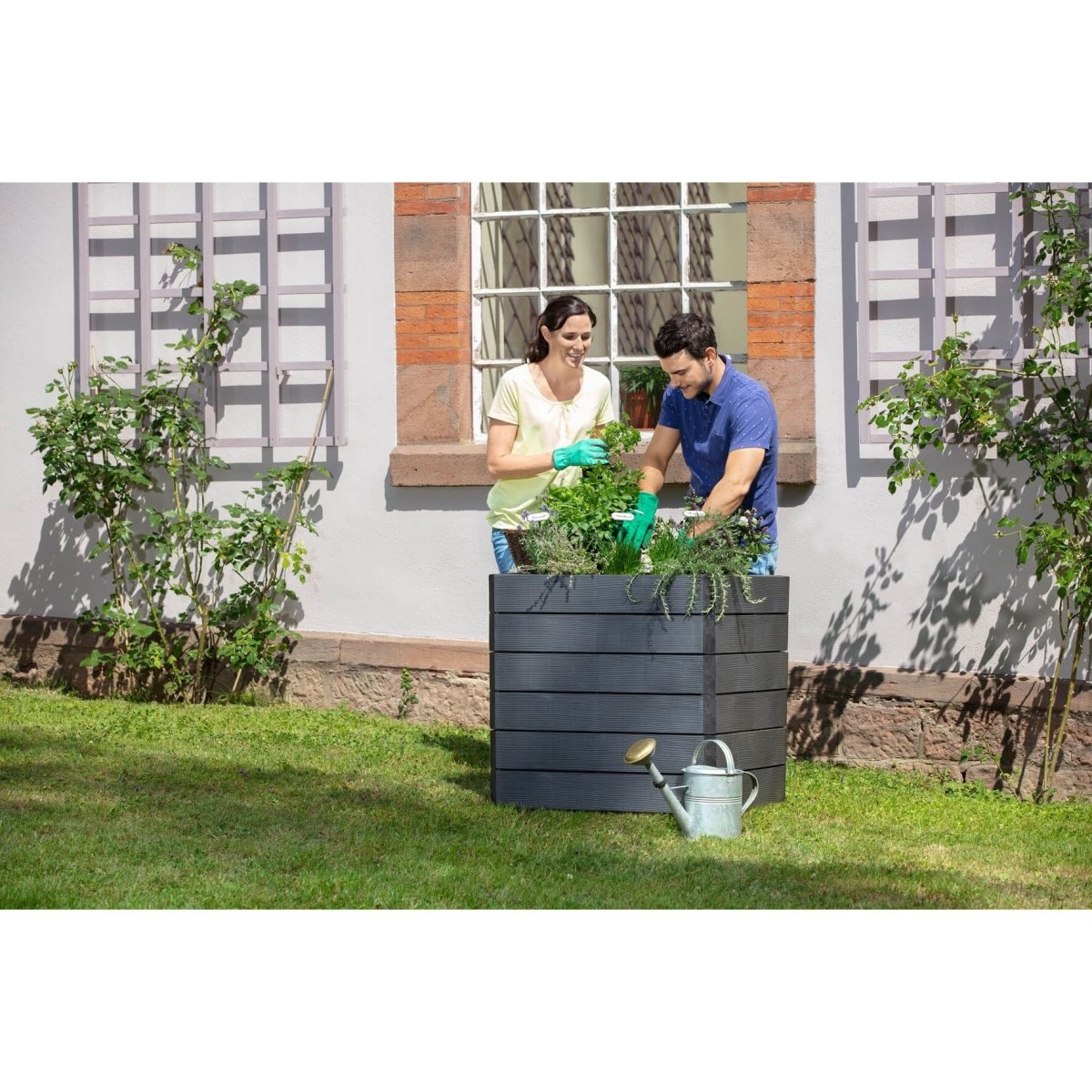 GARANTIA Hochbeet mit Wassersparsystem - Wood - SHW - FIRE
