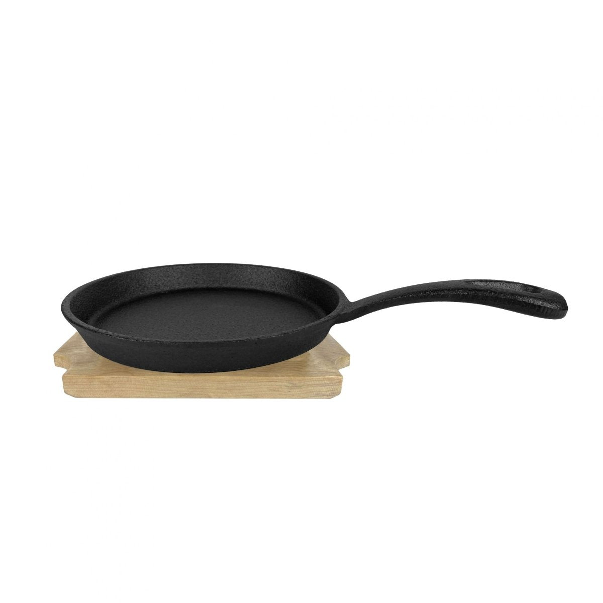 ALLGRILL Guss - Minipfanne ø 13 cm mit Holzuntersetzer - SHW - FIRE
