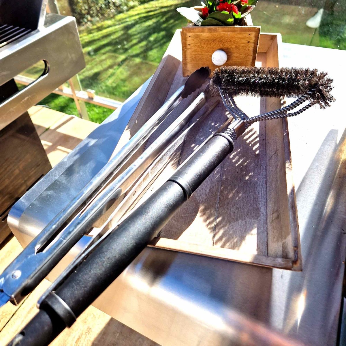 ALLGRILL BBQ Grillbürste, 22 cm - SHW - FIRE