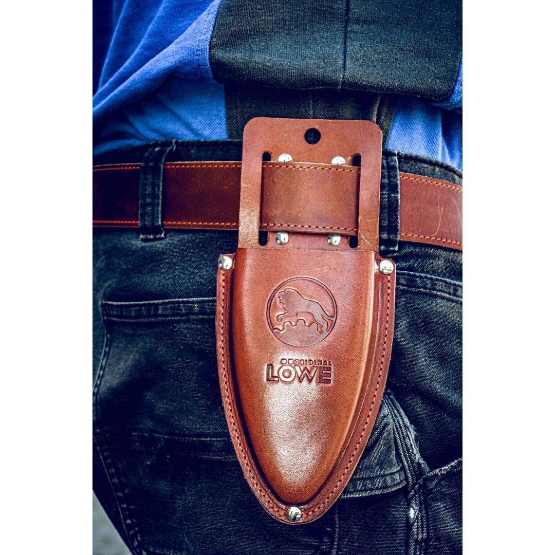 LÖWE 9809 Lederholster für Einhandscheren